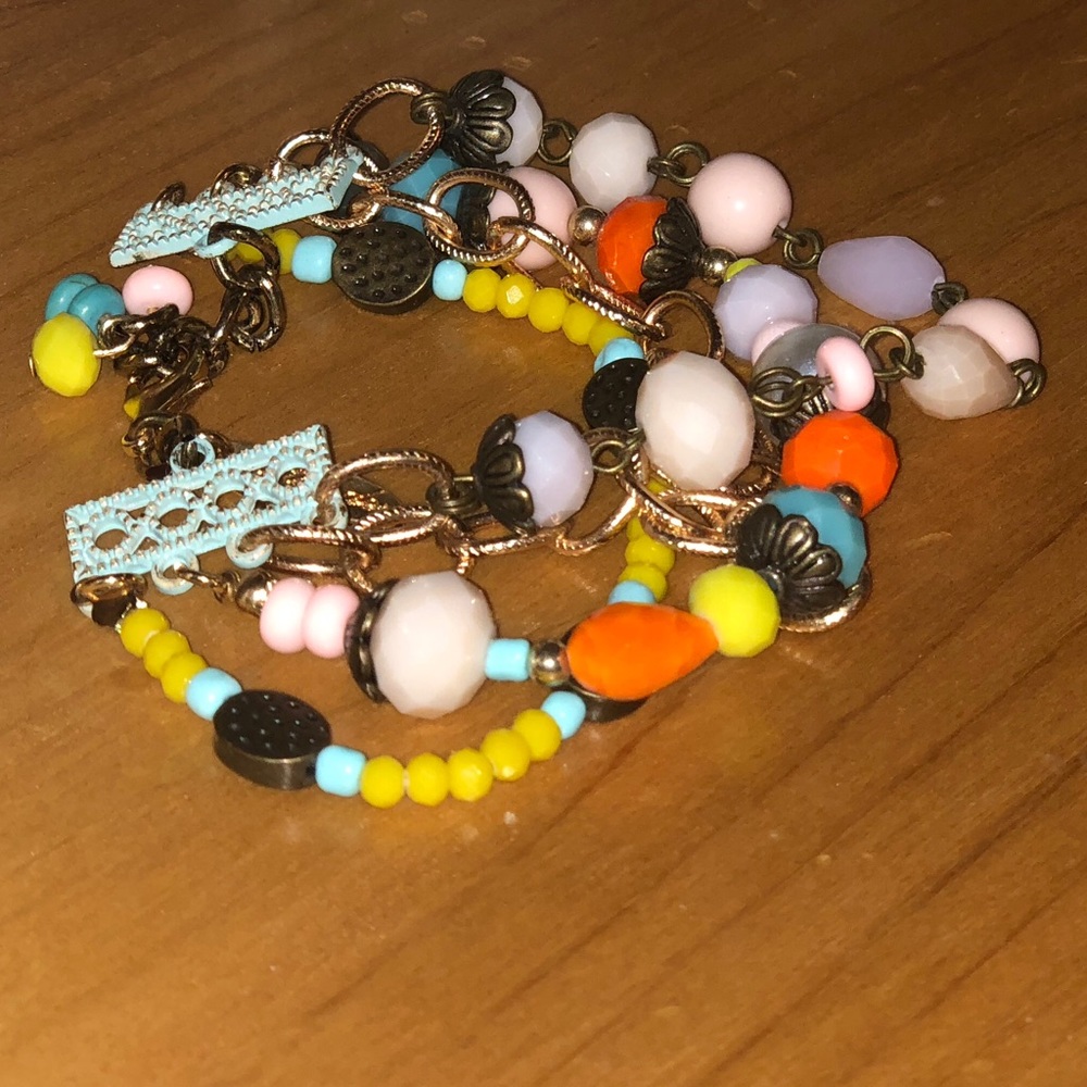 Plunder design bracelet and Marley Lilly earrings